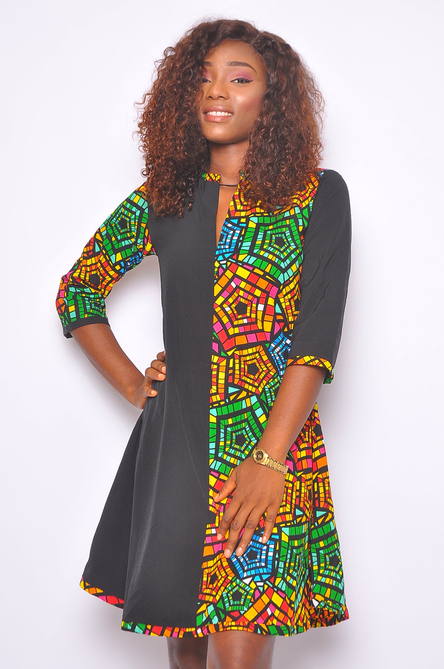 Plain african print dresses sale