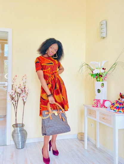 OBIAGERI AFRICAN PRINT DRESS