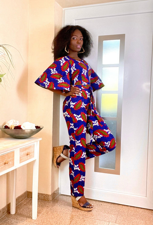 IHUAKU AFRICAN PRINT JUMPSUIT